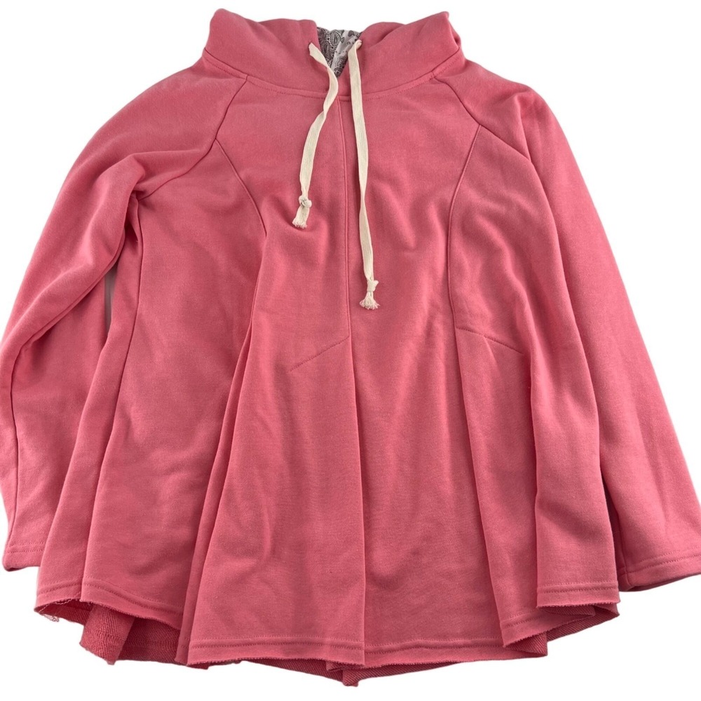 Oddy Women's size Small Oversized Sweatshirt Hoodie Bubblegum Pink NWT